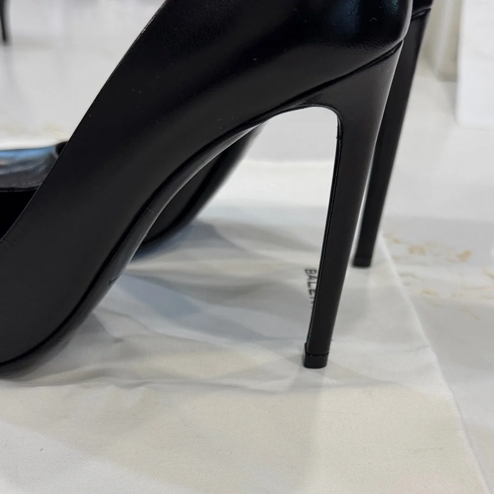 Balenciaga Black Leather Heels - Picture 9 of 12